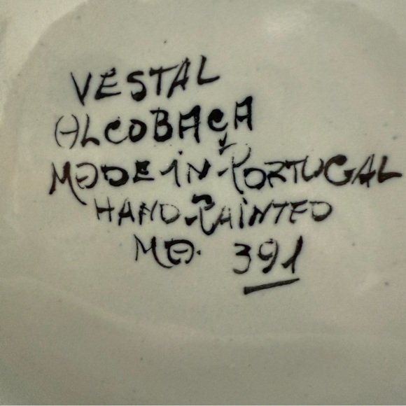 Handpainted Vestal Alcobaca Porcelain Plate 14”~Portugal - Picture 2 of 8